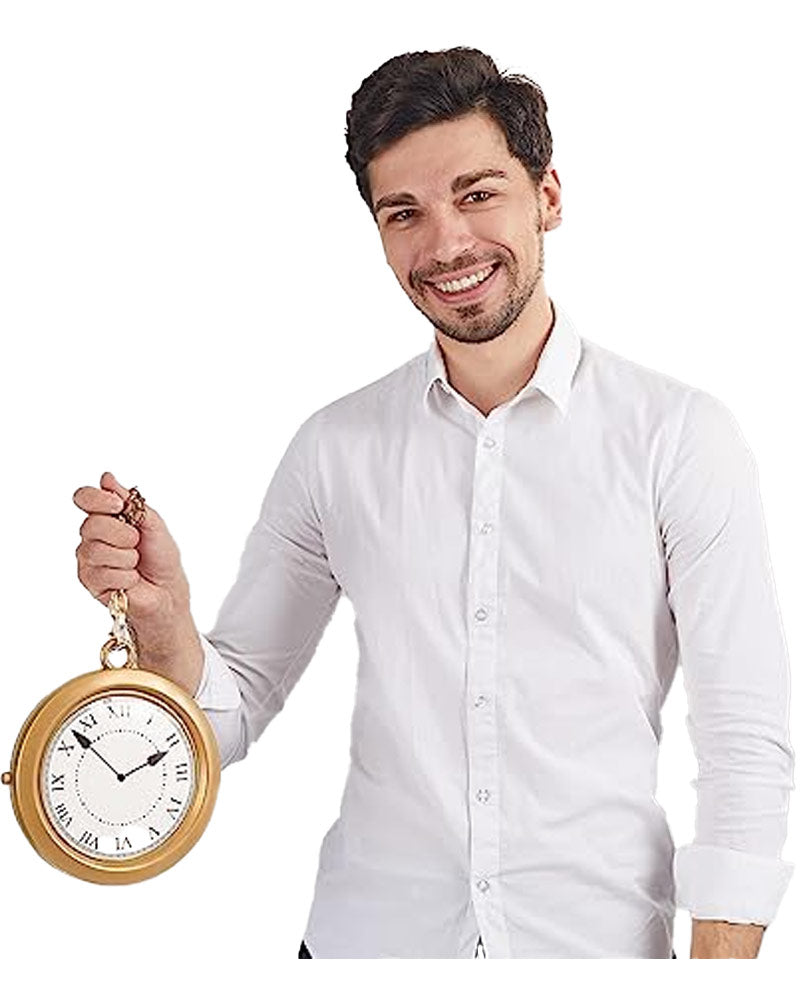 Gold Clock Necklace