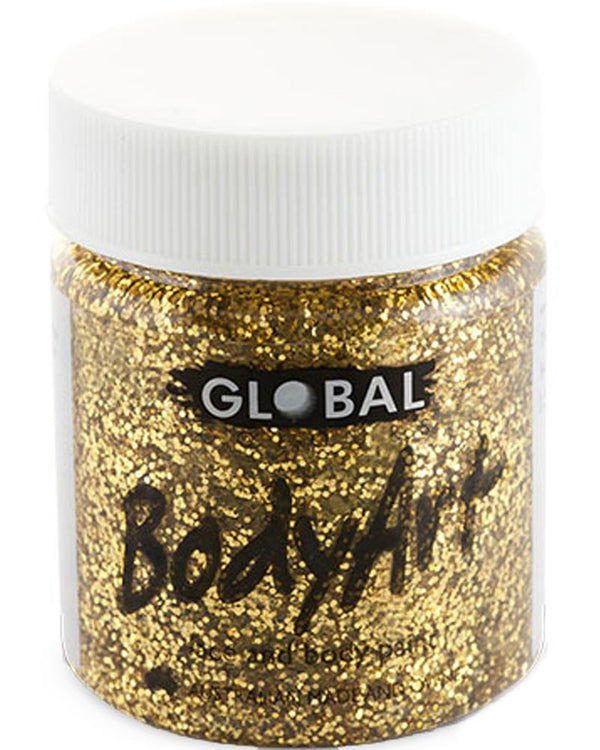 Gold Glitter Face and Body Paint Tub 45ml