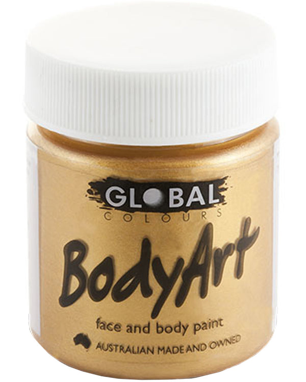 Gold Metallic Face and Body Paint Tub 45ml