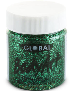 Green Glitter Face and Body Paint Tub 45ml