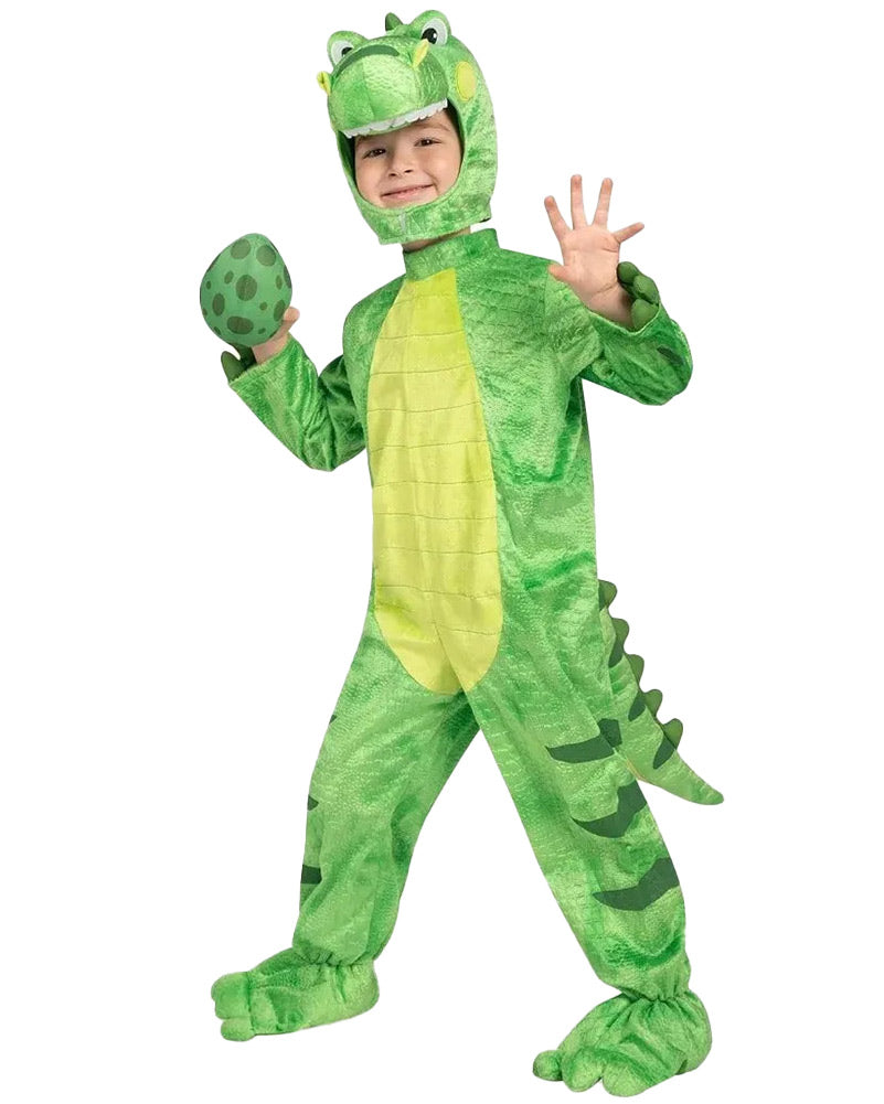 Green T Rex Dinosaur with Egg Kids Costume