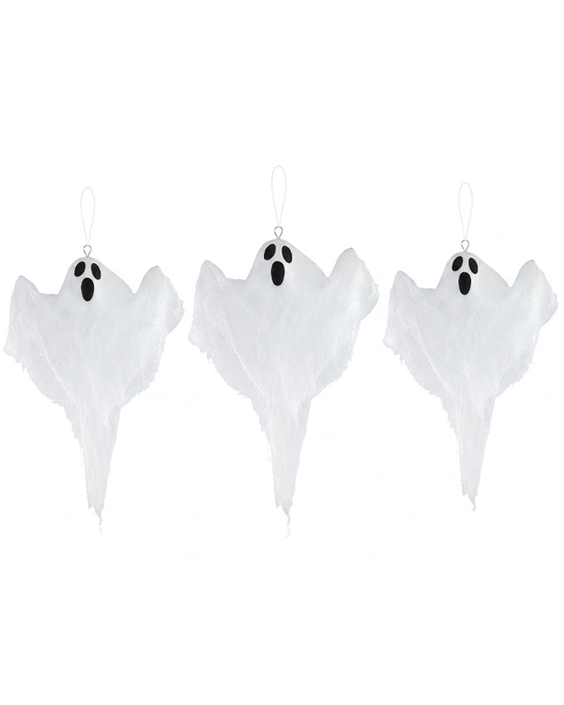 Hanging Ghosts Halloween Decoration Pack of 3