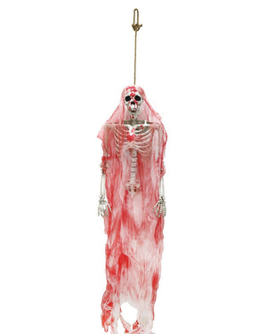 Hanging Skeleton In Bloody Cloth 2.2m