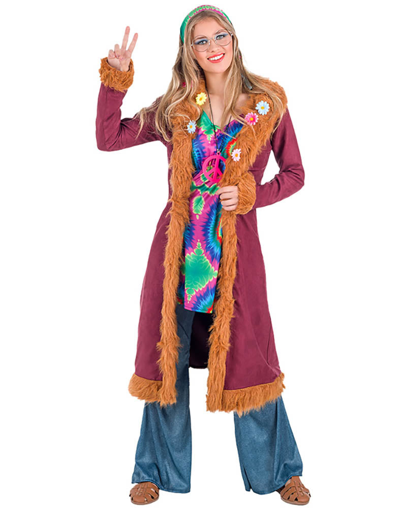 60s Happy Hippie Womens Costume