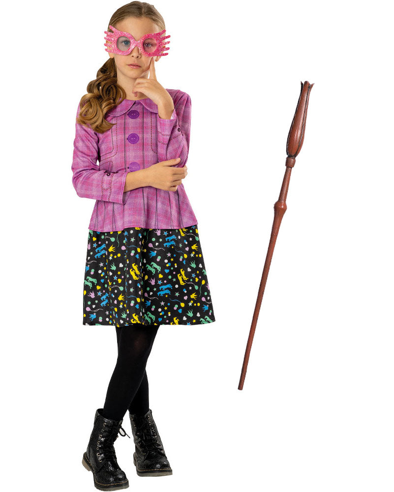 Luna Lovegood Costume with Glasses Girls Harry Potter Dress