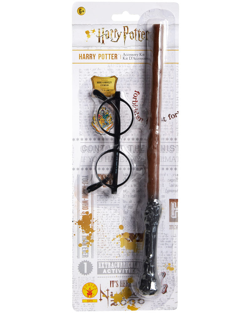 Harry Potter Wand and Glasses Set