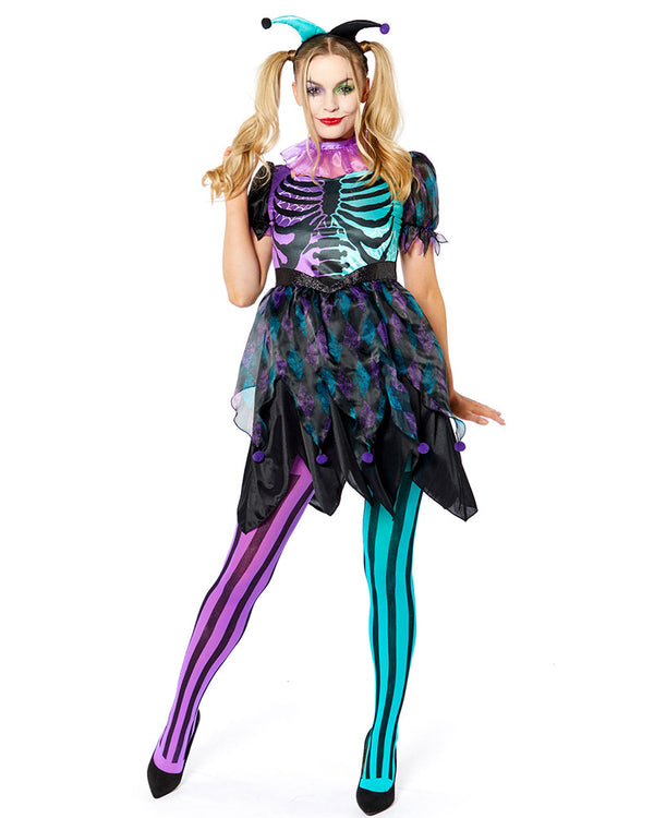 Haunted Harlequin Womens Costume Size 12-14