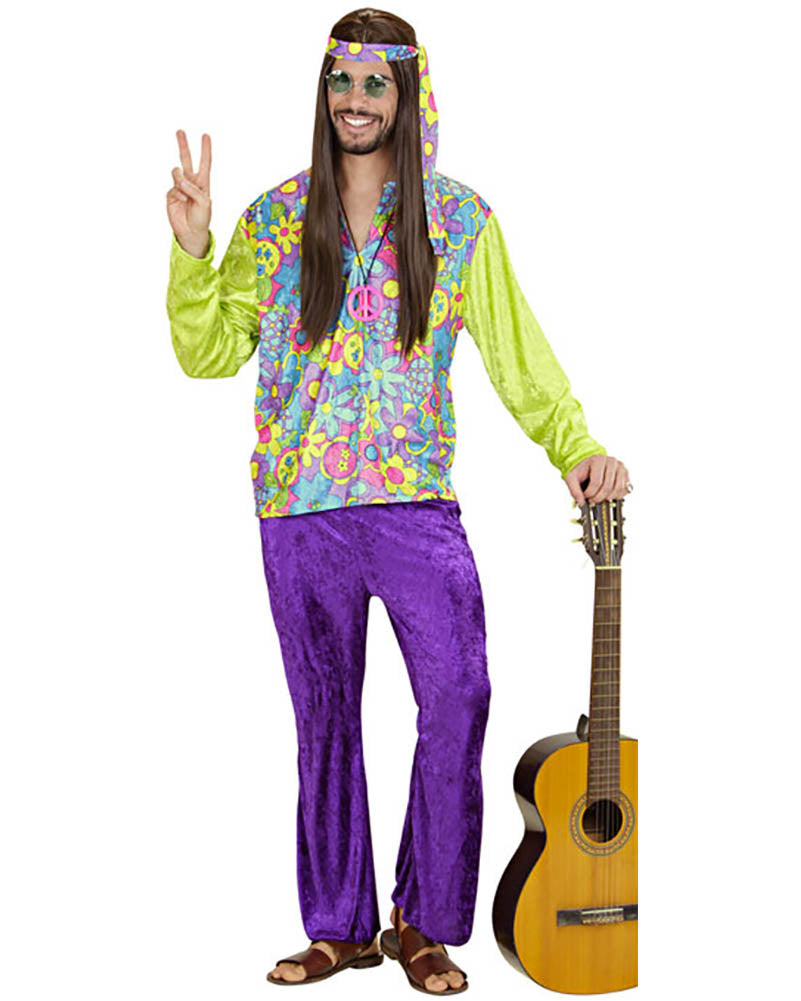 60s Hippie Man Velvet Mens Costume
