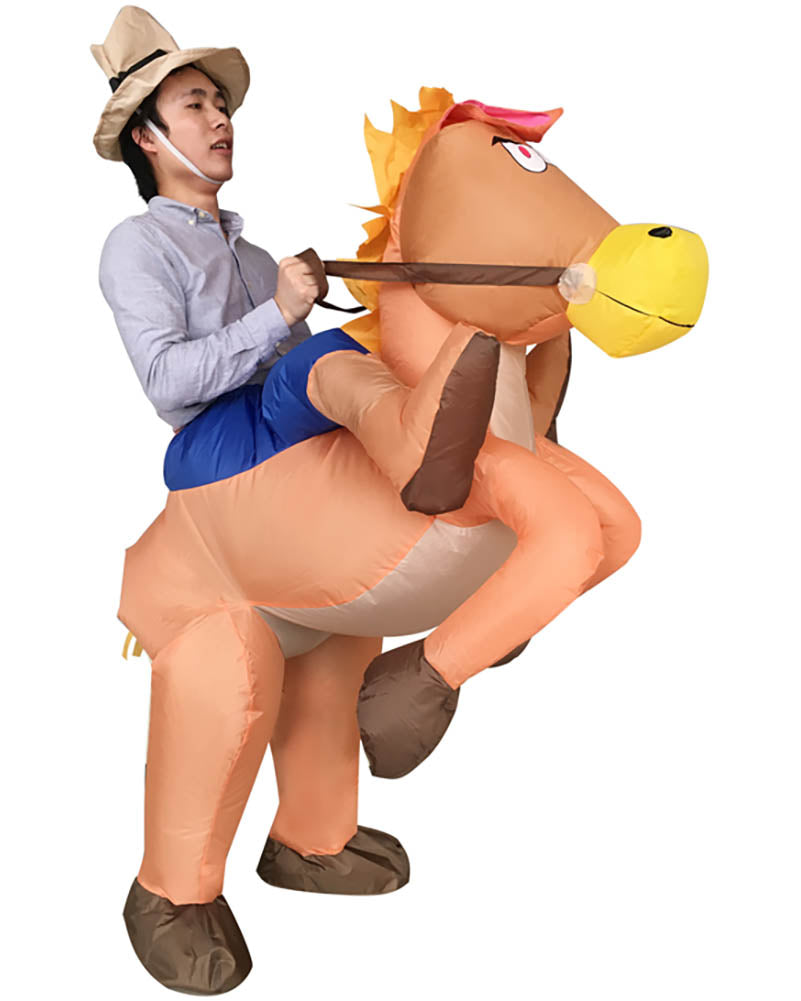 Horse Ride On Inflatable Adult Costume