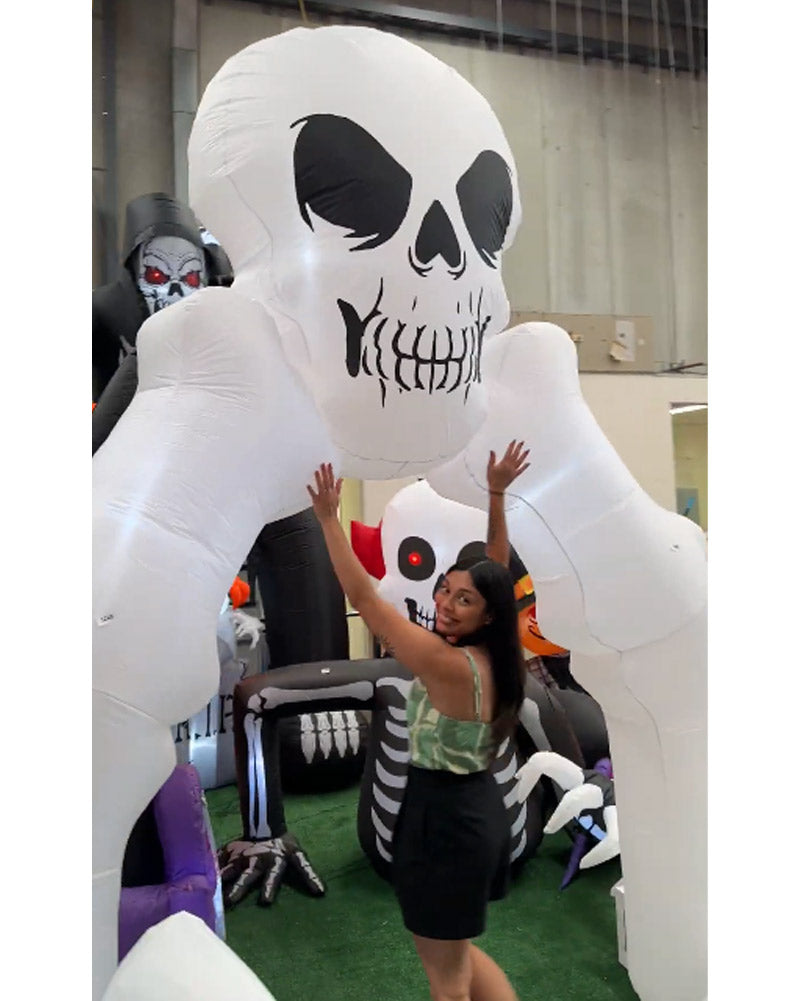 Creepy Skull Halloween Inflatable Arch 3.3m