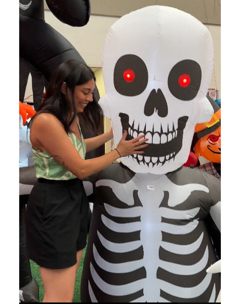 Skeleton Lawn Halloween Inflatable 1.8m