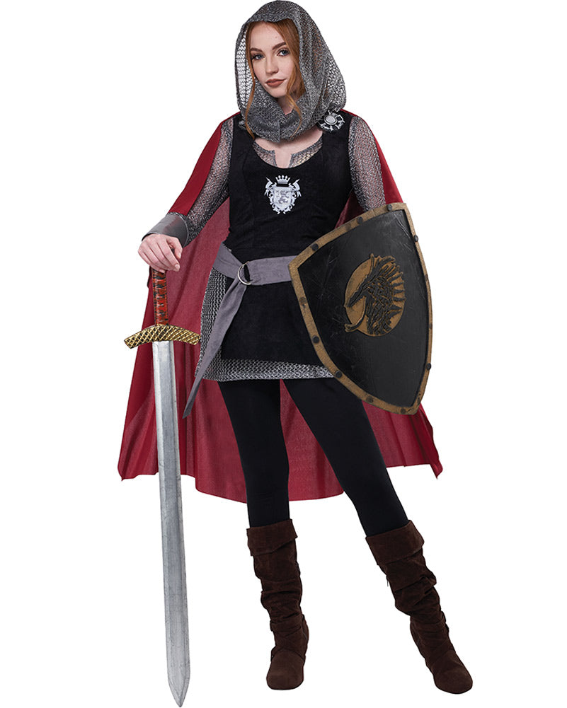 Knights Of Glamour Adult Costume Female Uk Size 10 14 main image 0