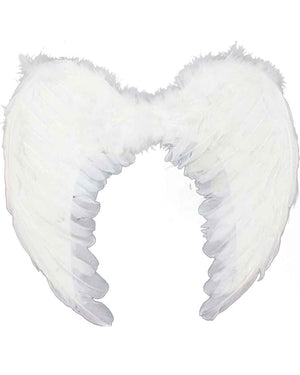 Large White Down Feather Wings 80cm