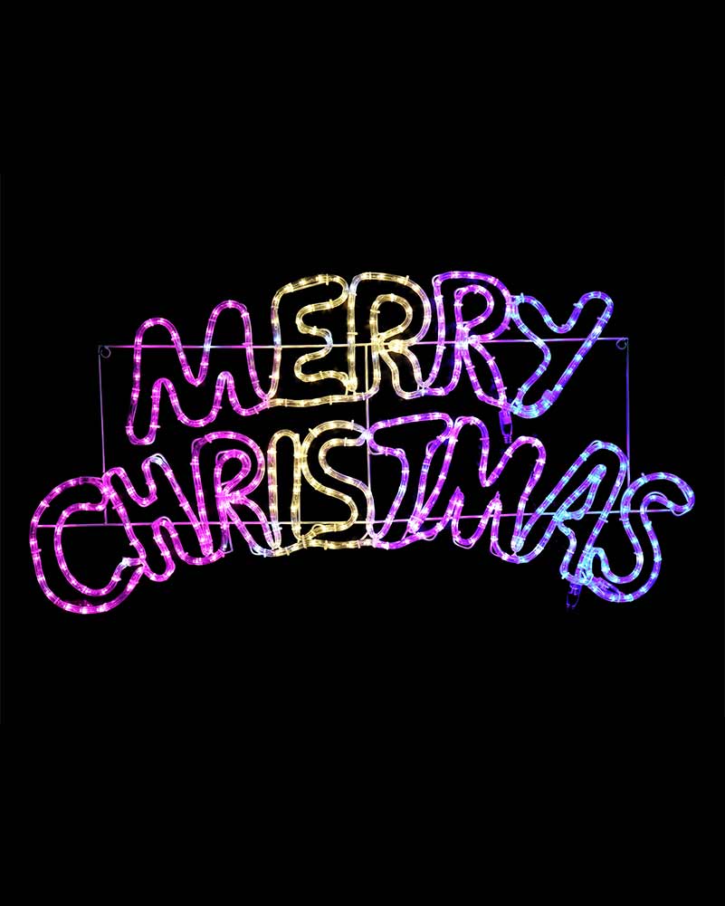 Carnival Curved Merry Christmas Ropelight LED Christmas Lights