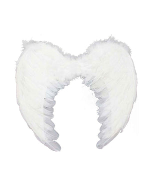 Medium White Down Feather Wings 55cm