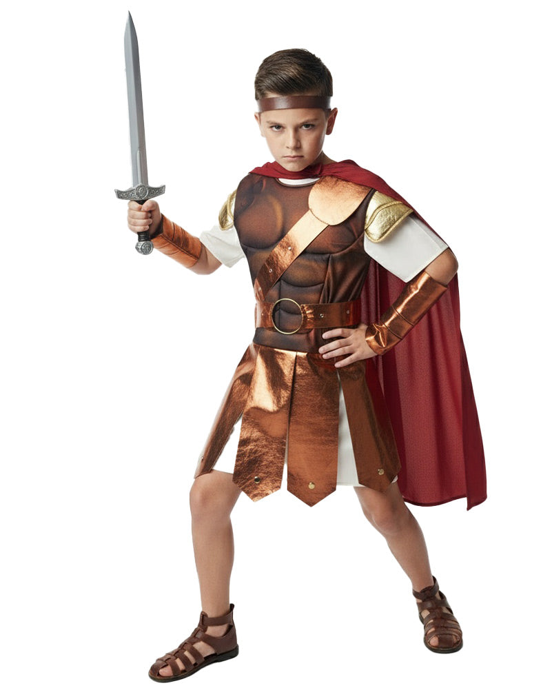 Mighty Roman Gladiator Boys Costume 4-6 Years