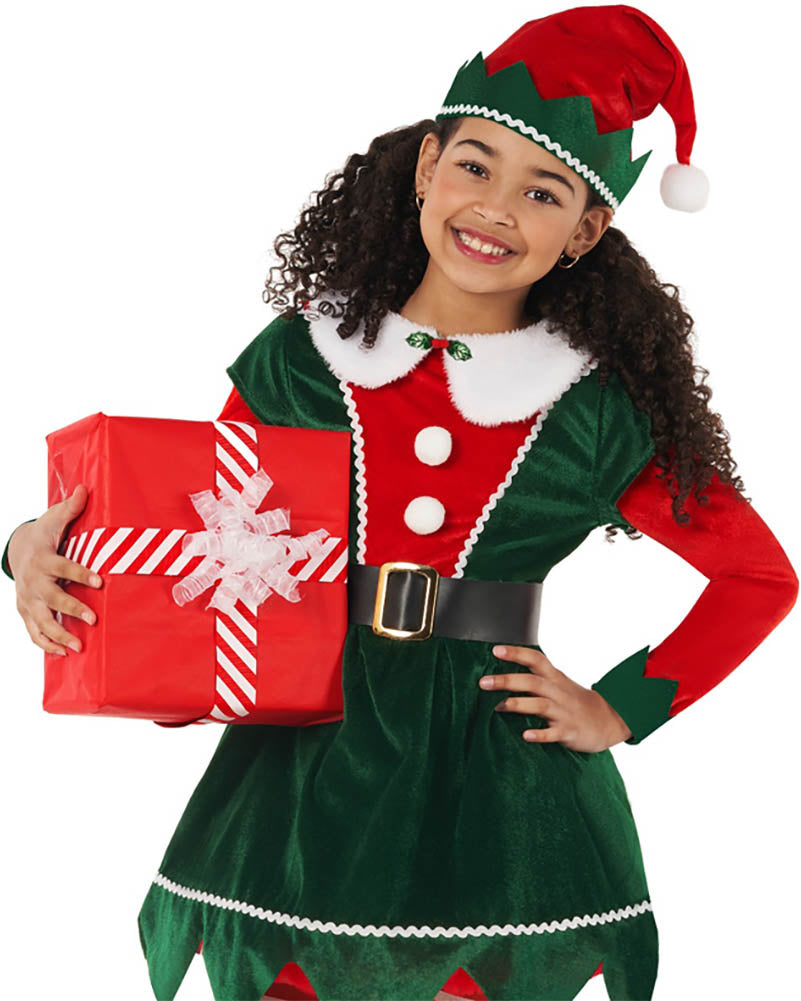 Mistletoe Elf Dress Girls Costume