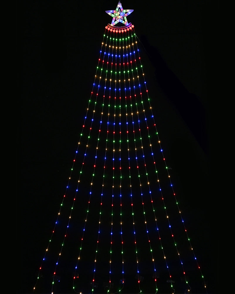 Multi-coloured Waterfall Star Light Flexwire LED Christmas Light 3.4m