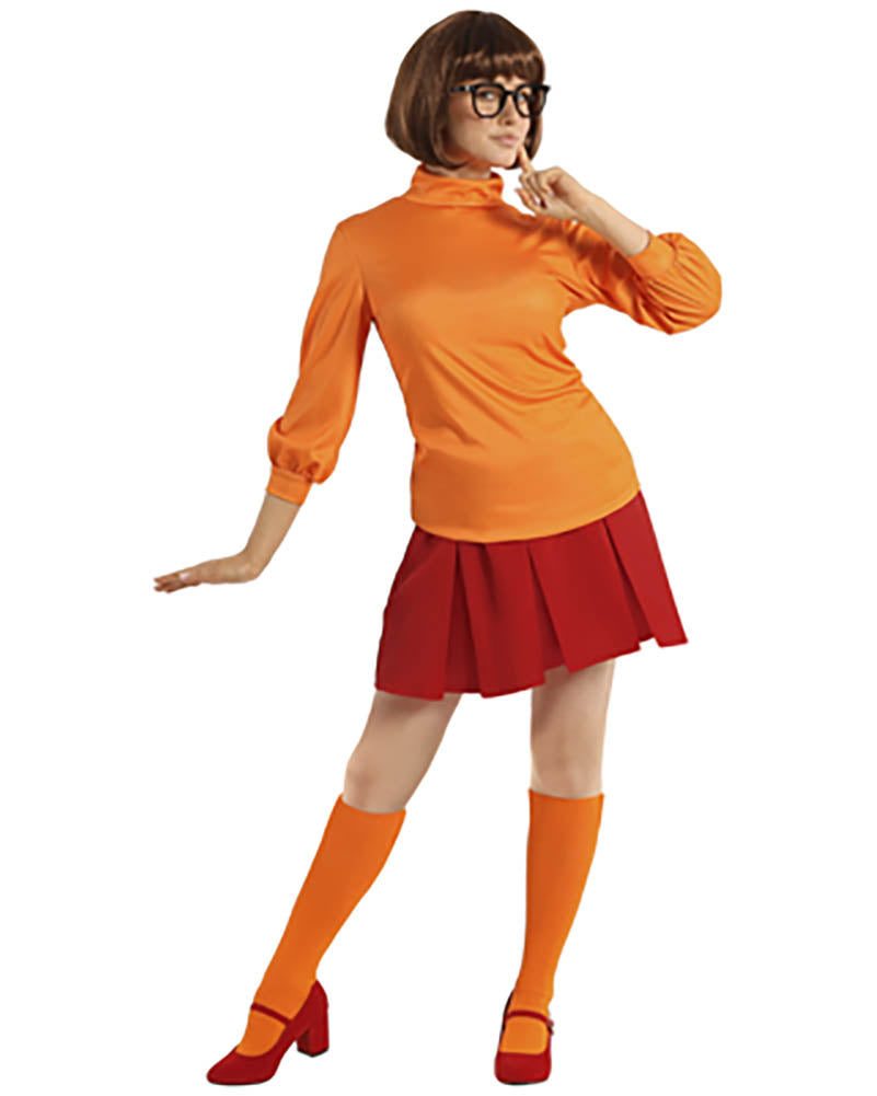 Mystery Cartoon Girl Orange Womens Costume