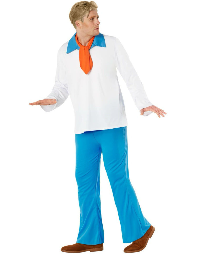 Mystery Cartoon Guy White Mens Costume