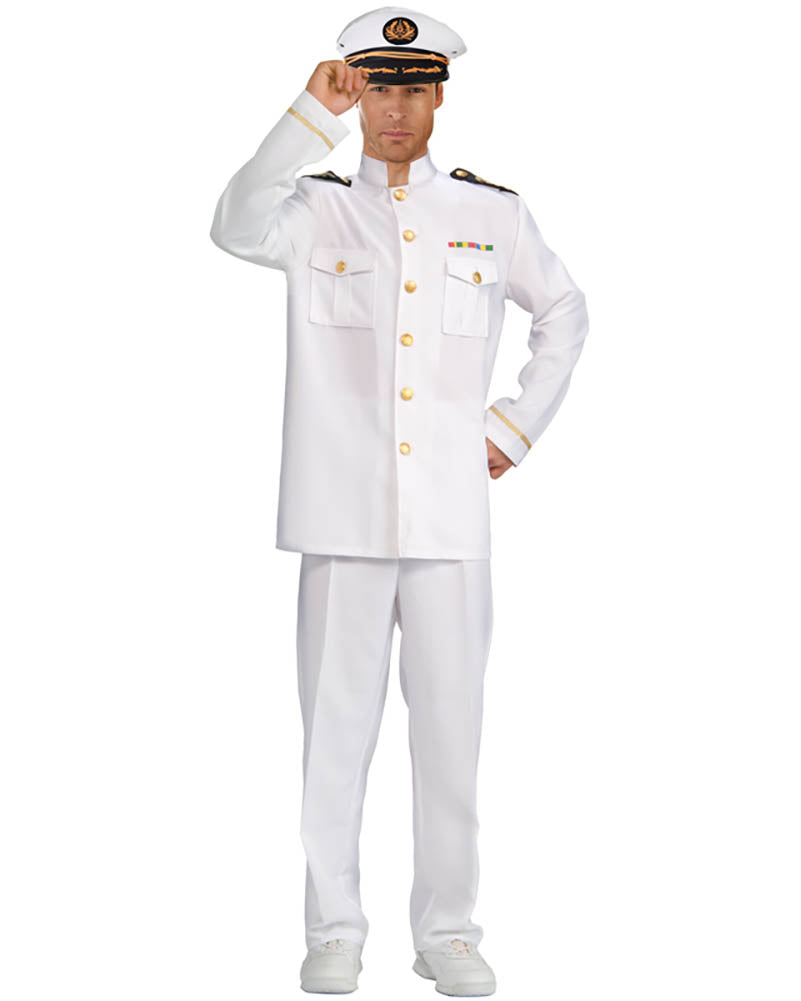 Navy Captain Cruise Mens Plus Size Costume