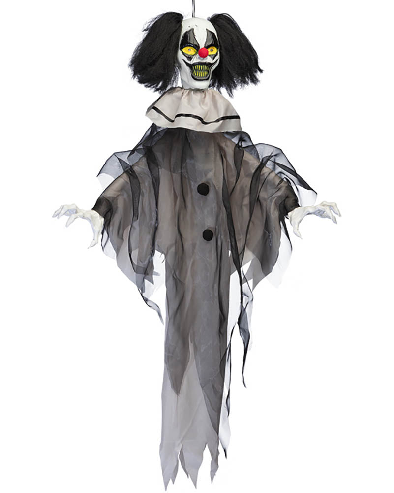 Nightmare Clown Animated Hanging Halloween Decoration 90cm