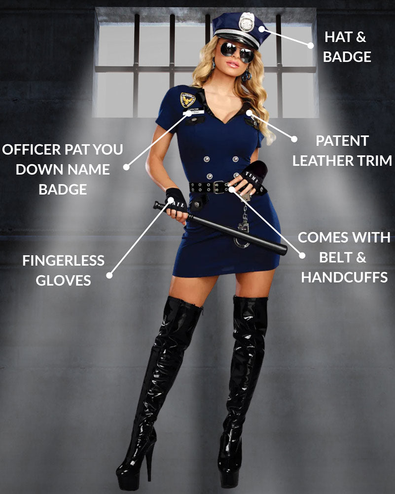 Officer Pat U Down Womens Costume
