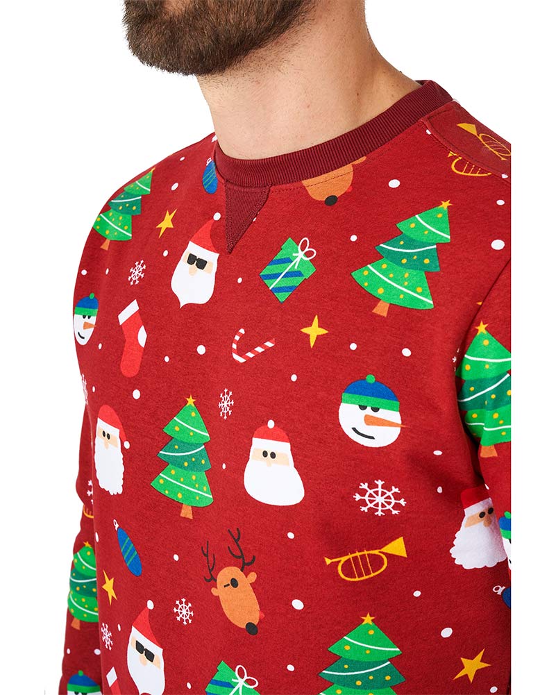 Opposuit Festivity Red Mens Christmas Sweater