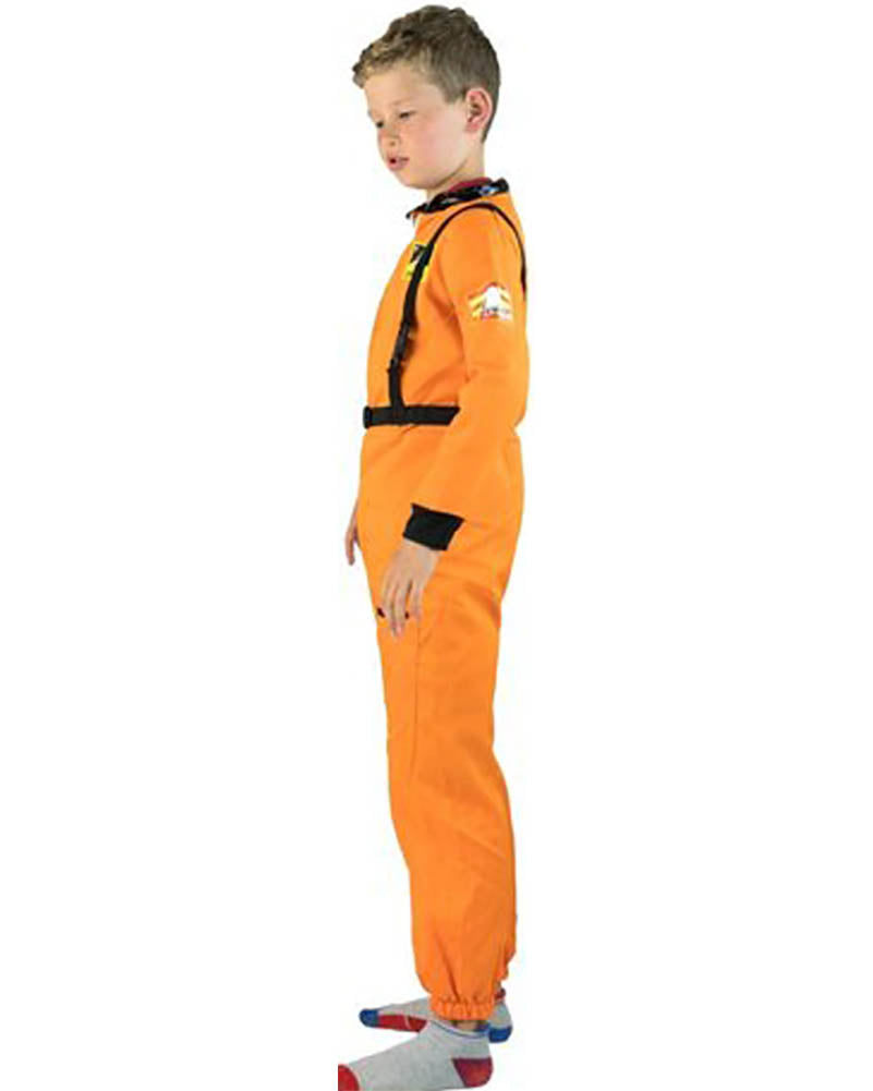 Orange Astronaut Kids Costume