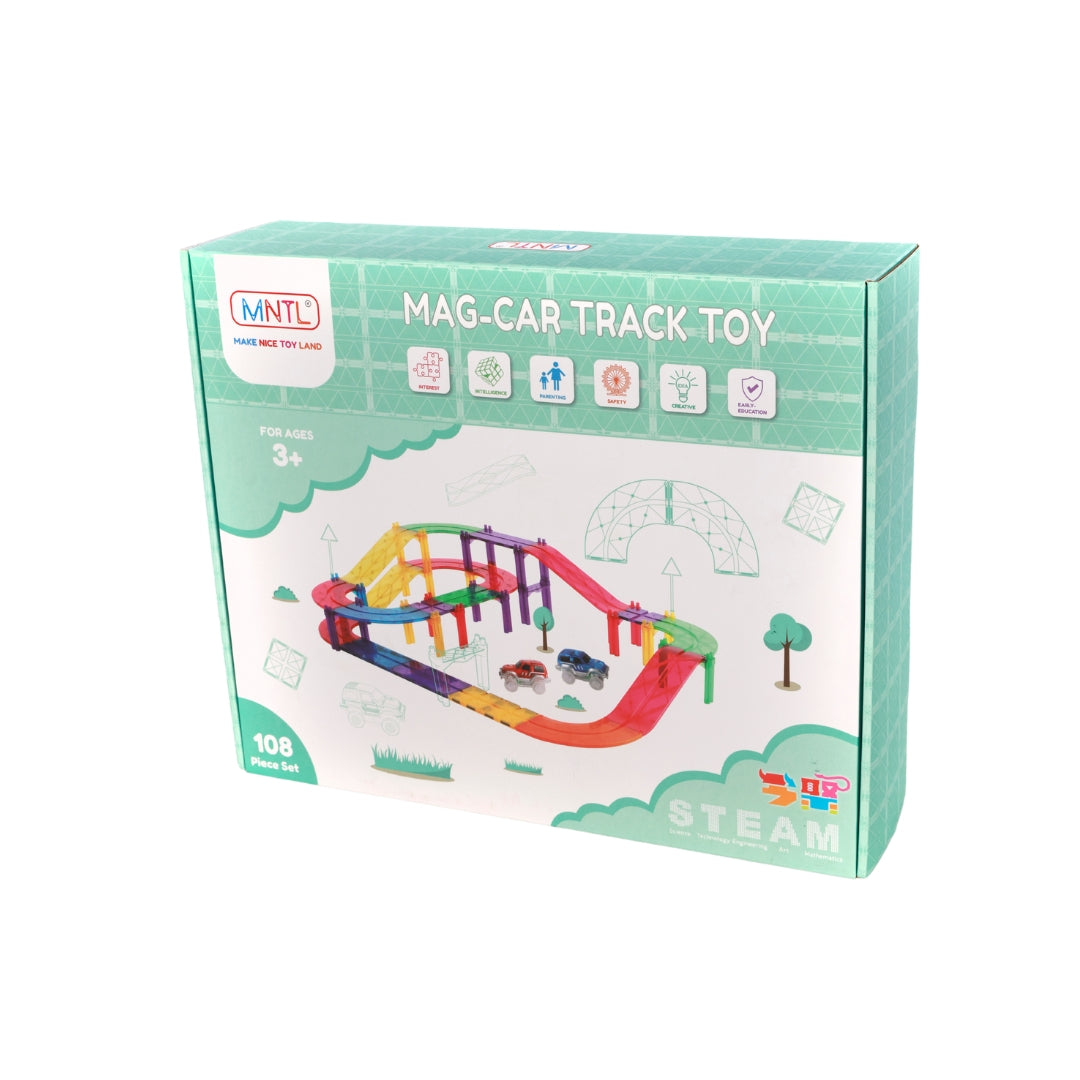 Magnetic Car Track Set 108 Peices