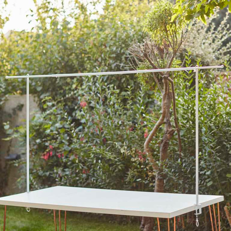 A Touch of Pampas Table Clamp White