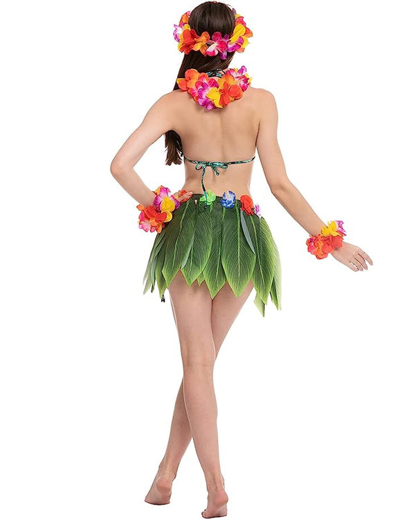 Pink Hawaiian Dancer Womens Costume Set