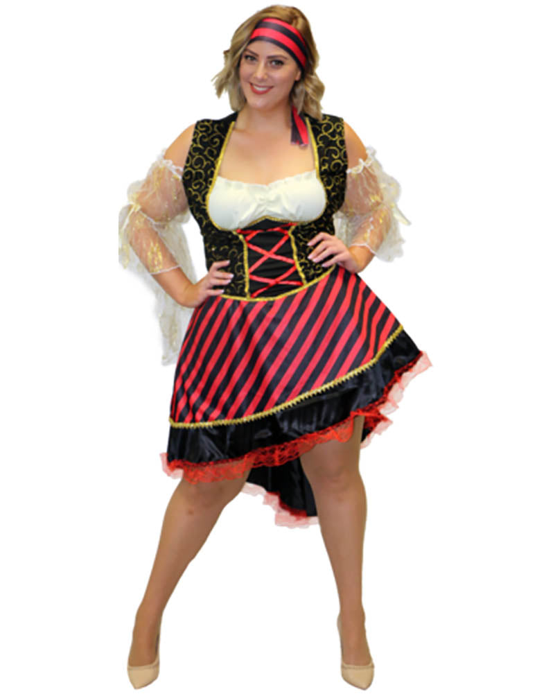 Pretty Pirate Maiden Plus Size Womens Costume