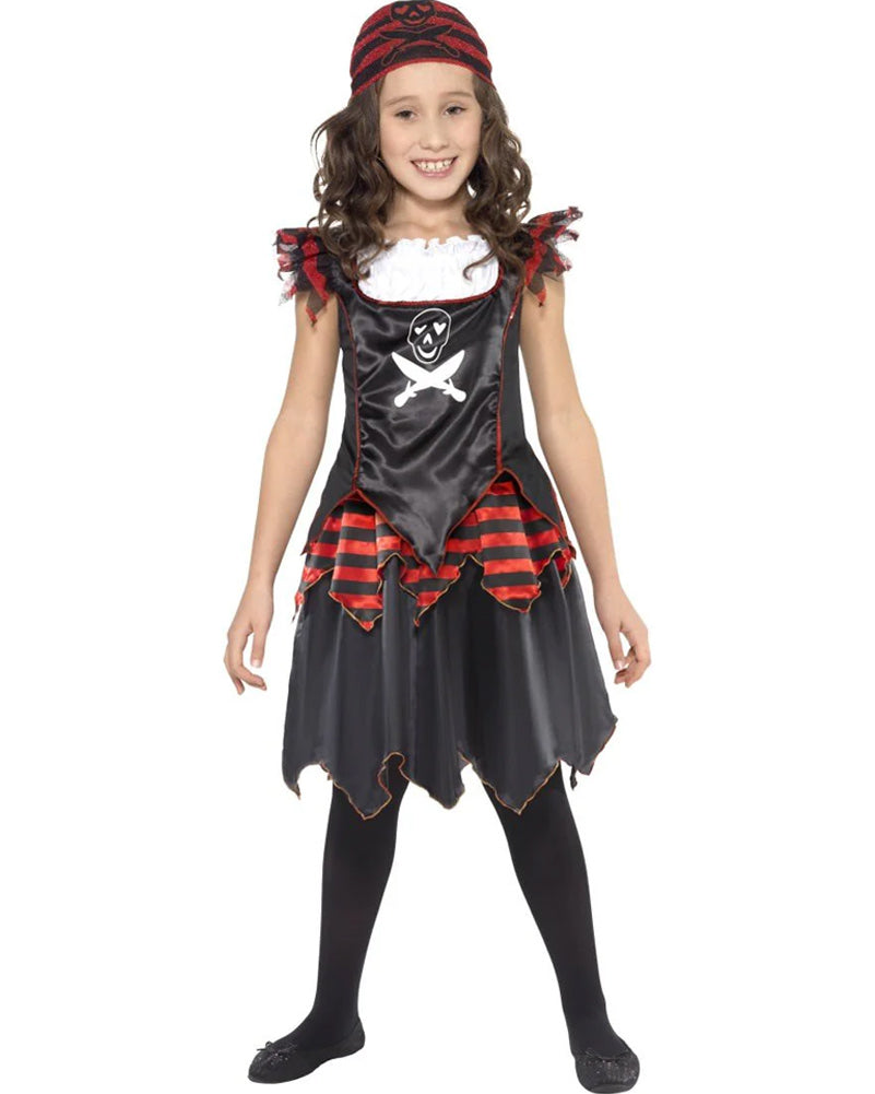 Pirate Skull and Crossbones Girl Book Week Costume
