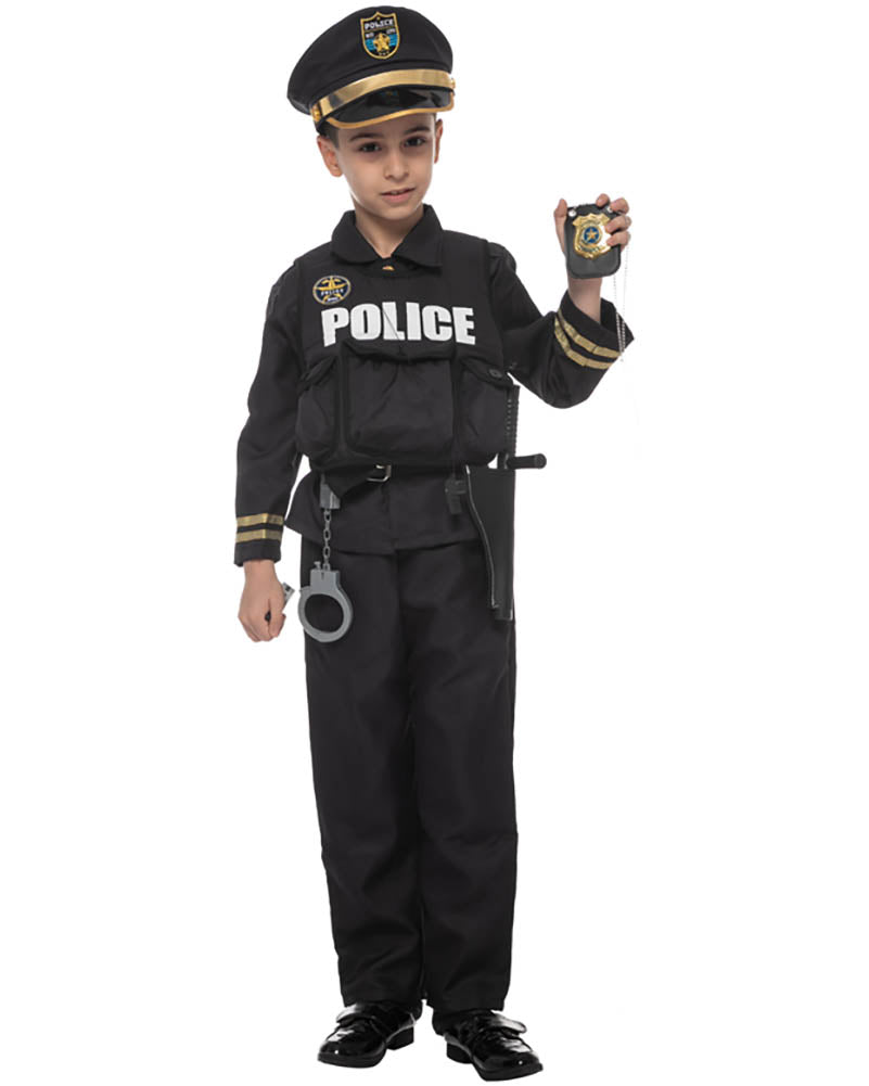 Police Uniform Boys Costume