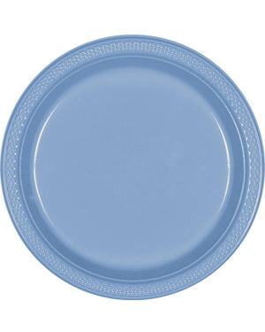 Premium Plastic Plates 26cm 20 Pack - Pastel Blue Pack of 20