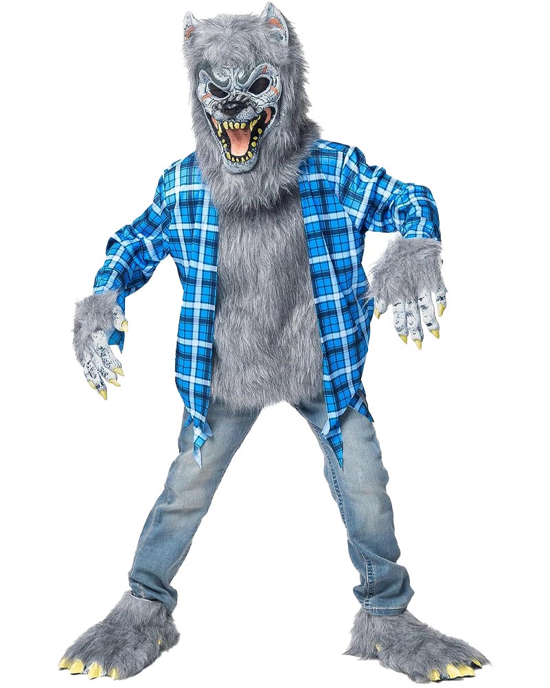 Ragged Grey Werewolf Boys Costume