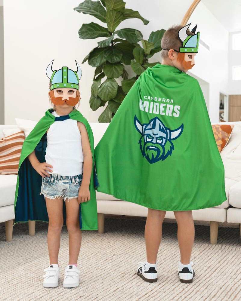 NRL Raiders Supporter Kids Cape