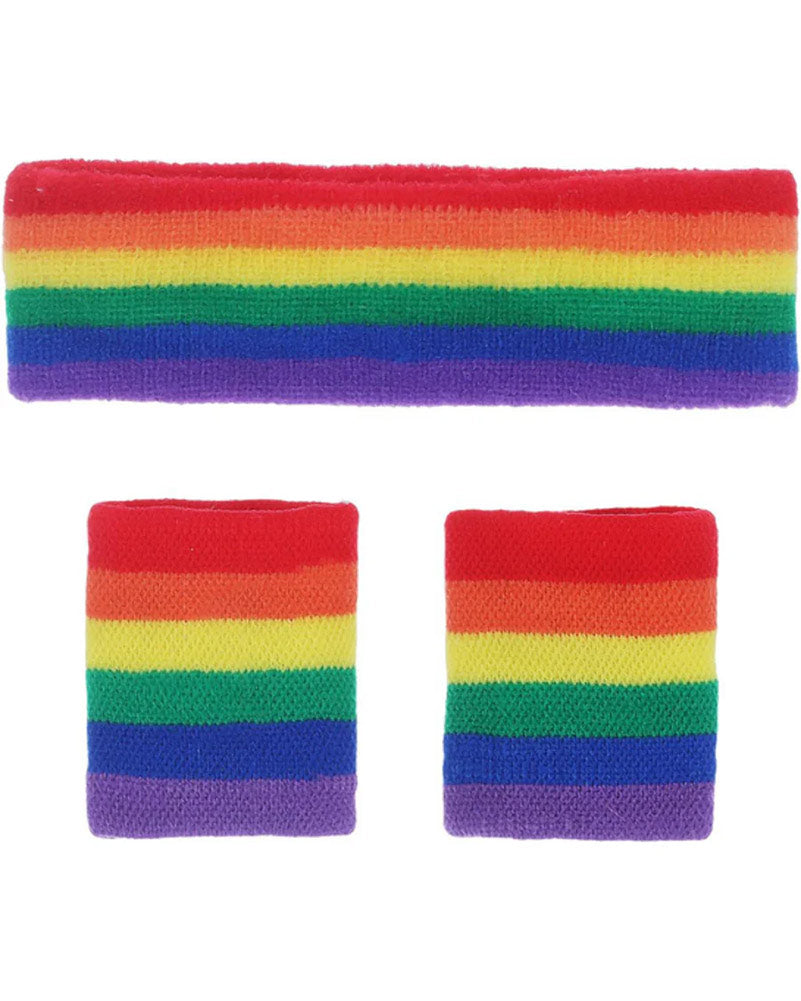 80s Rainbow Sweatbands
