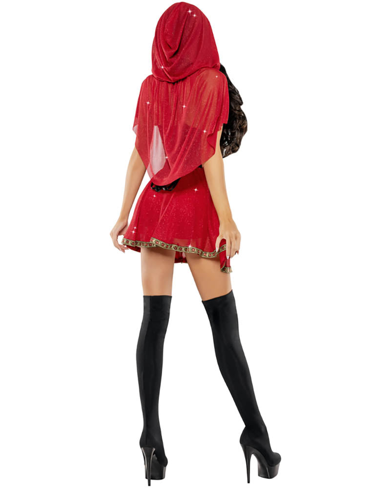 Red Hot Sheer Red Deluxe Womens Costume