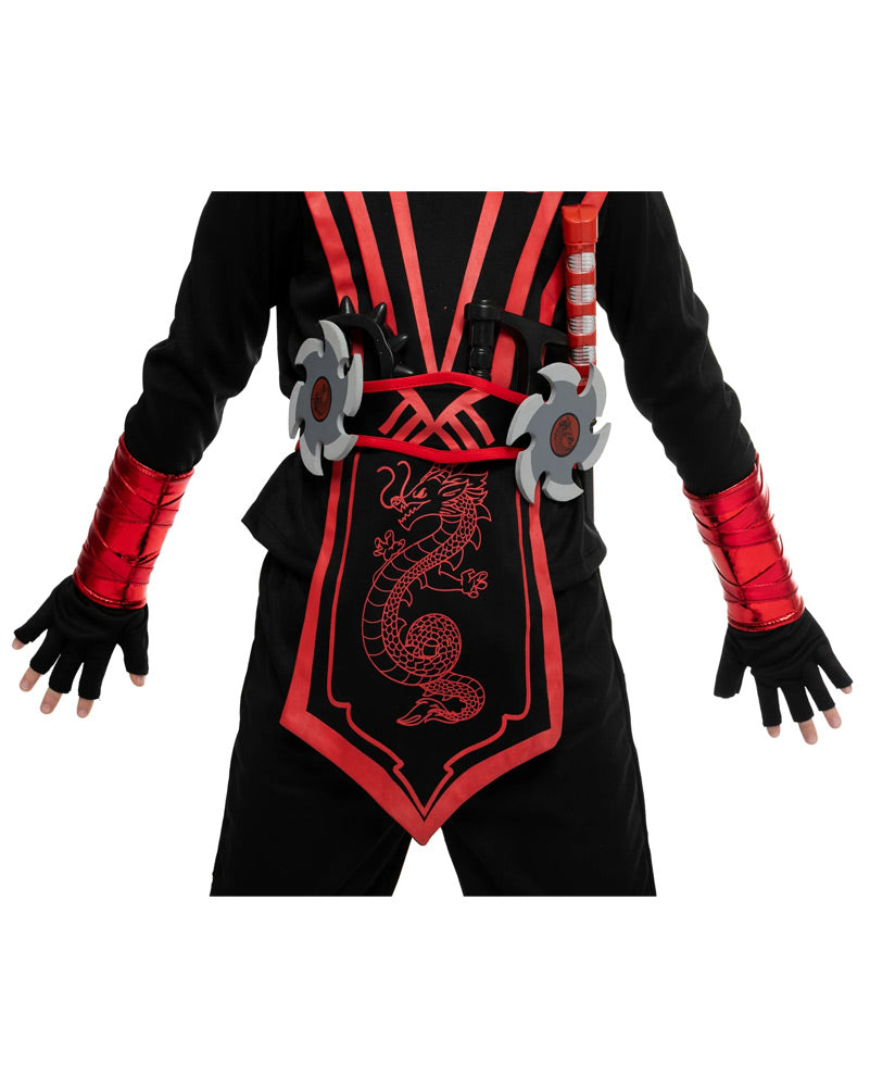 Red Serpent Ninja Complete Boys Costume