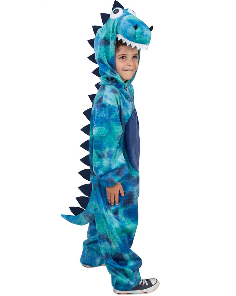 Roarin Rex Blue Dinosaur Toddler Kids Costume