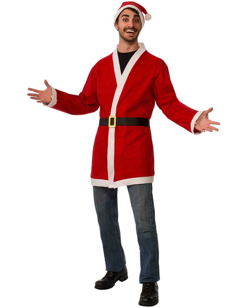Santa Jacket and Accessories Adult Costume