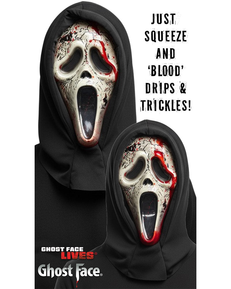 Scream Ghost Face Aged Bleeding Mask