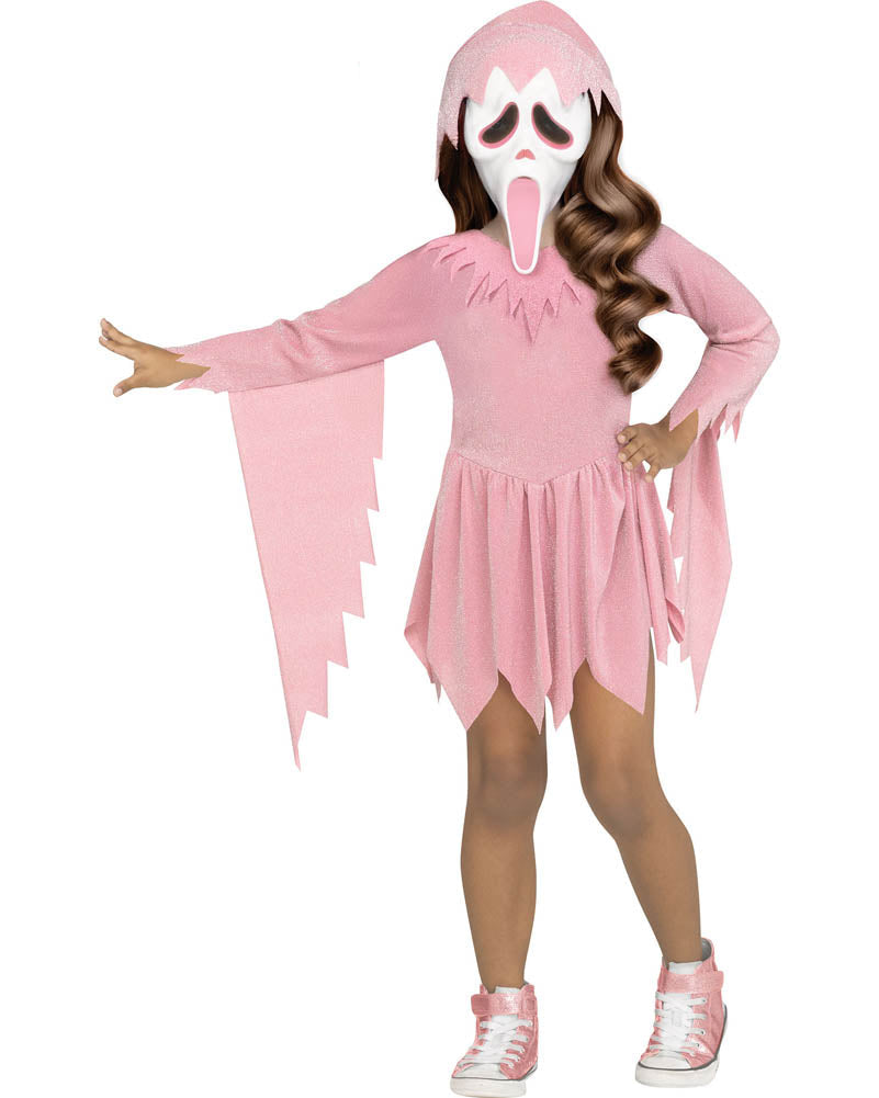 Scream Ghost Face Pink Toddler Costume
