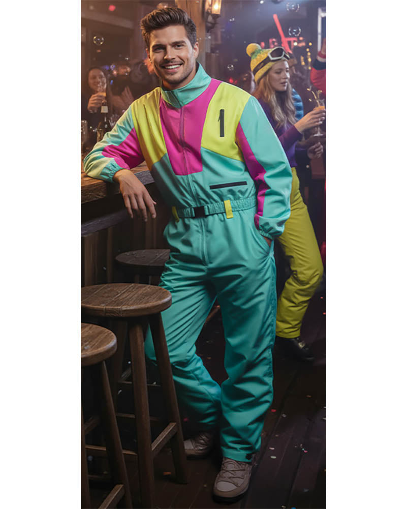 Ski Suit Snow Blizzard Dude UV Mens Costume