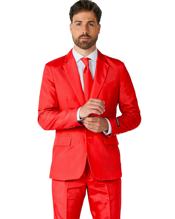 Solid Red Christmas Suitmeister