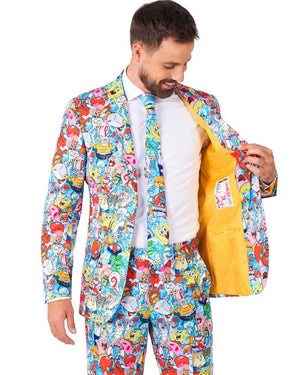 Spongebob Frenzy Opposuit Premium Mens Suit