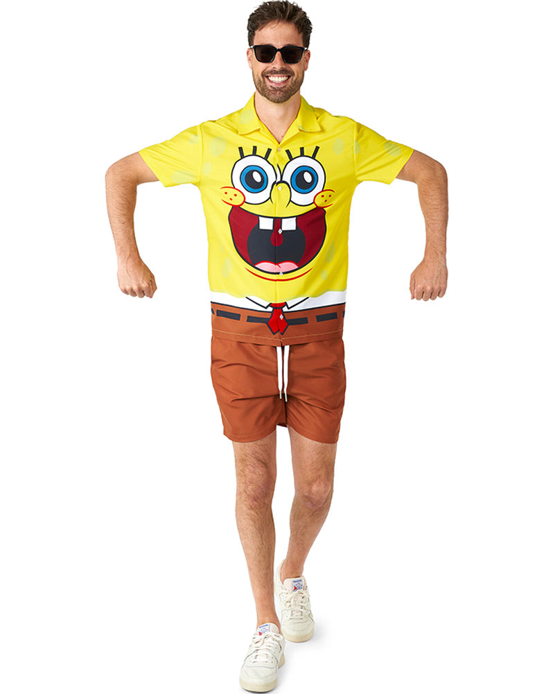 Spongebob Mens Suitmeister Swim Suit Combo