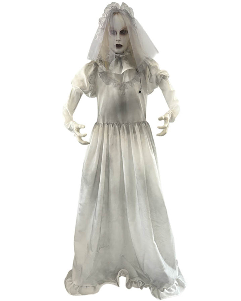 Standing Ghost Bride Animated Halloween Decoration 1.6m